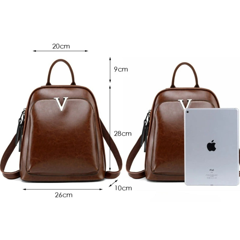 Sac en cuir femme porté main ou dos