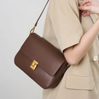 Sac en cuir marron pour femme avec bandoulière