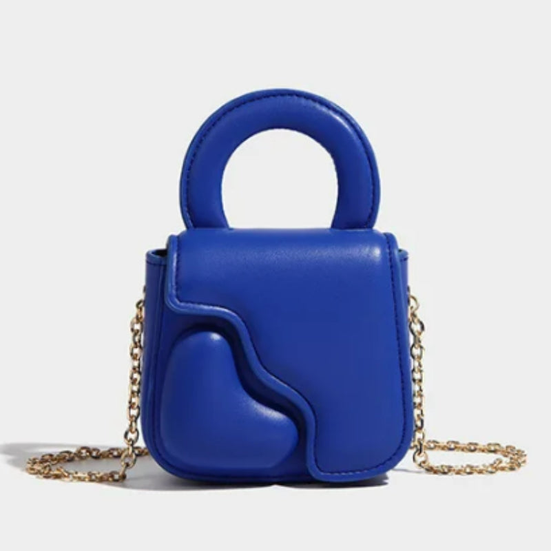 Sac en cœur miniature avec chaîne