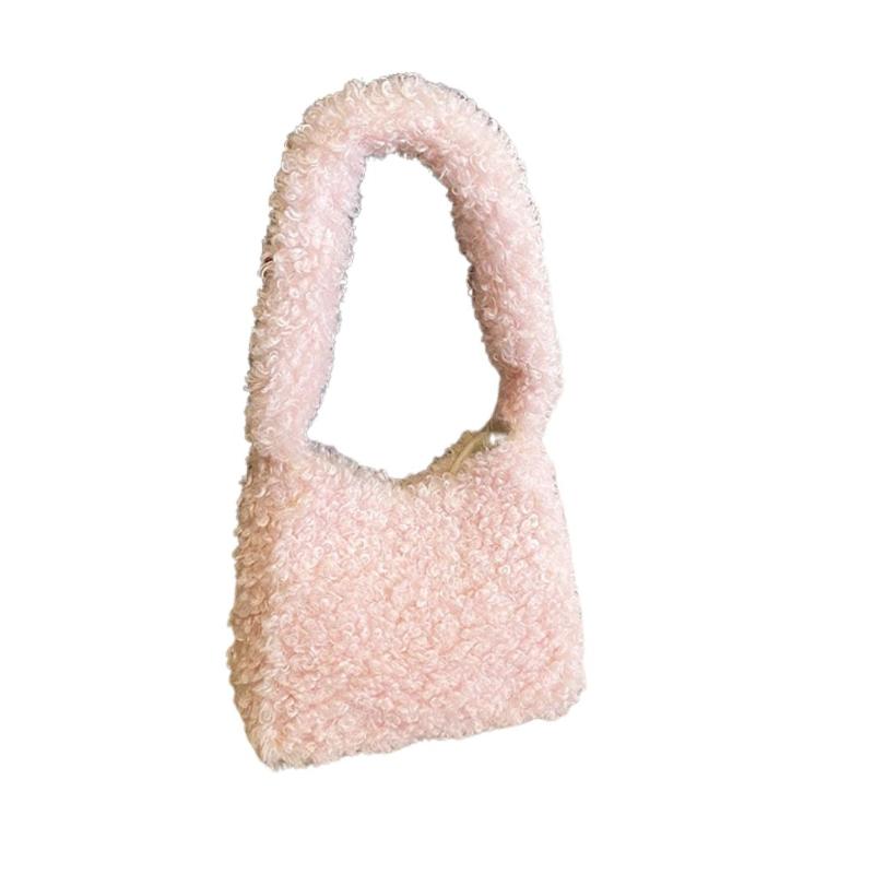 Sac en fausse fourrure à main et polyvalent