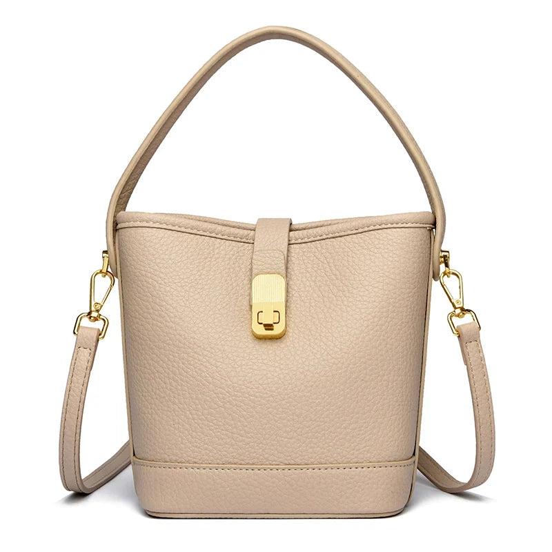 Sac en forme de seau à main et bandoulière