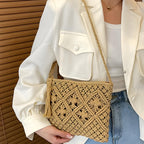 Sac en macramé format pochette