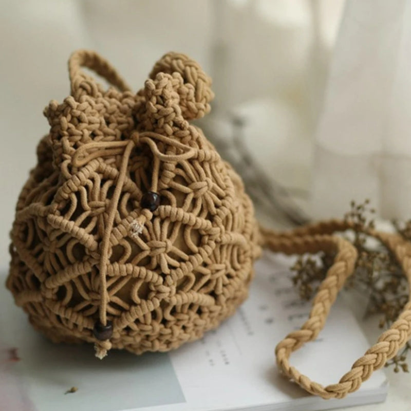 Sac en ouvrage macramé
