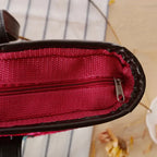 Sac en paille au format panier avec fleur