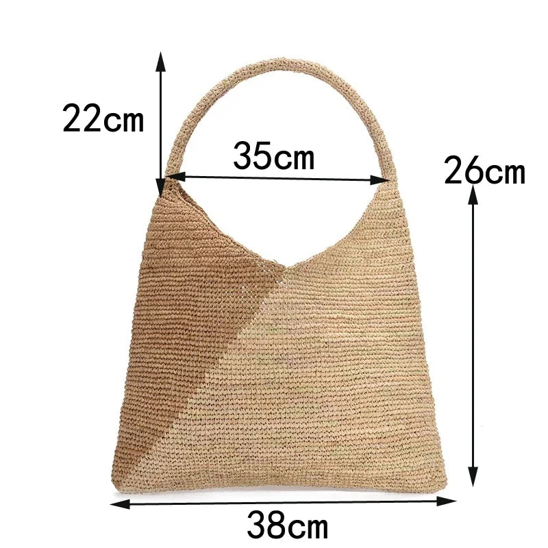 Sac en paille au look décontracté