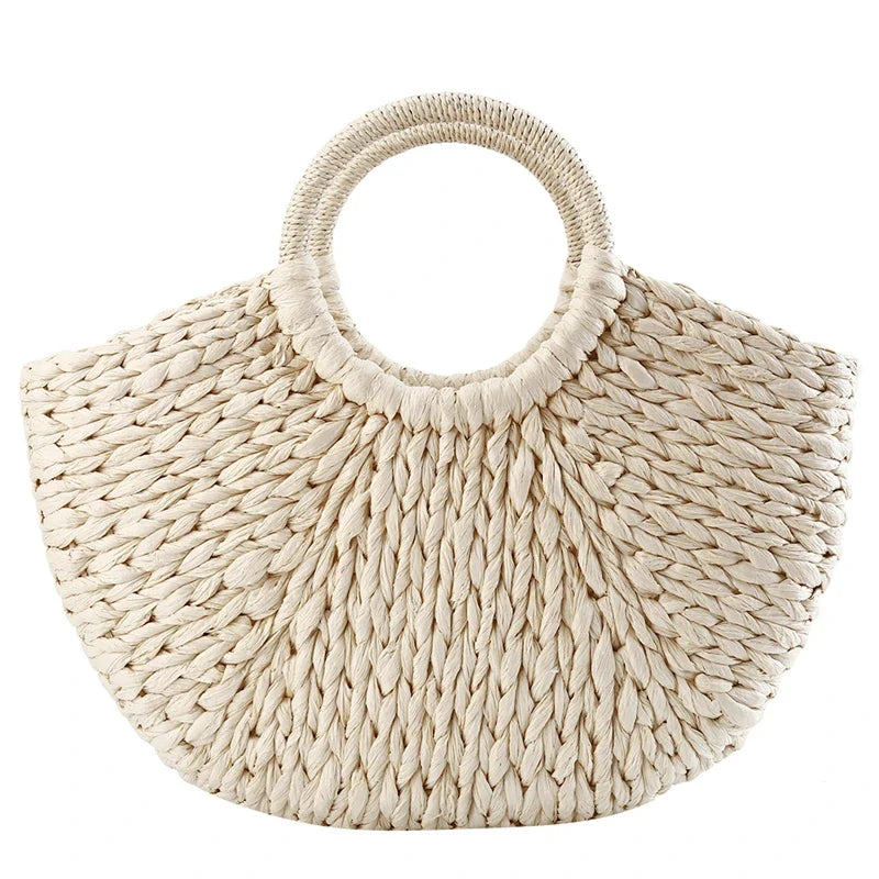 Sac en paille au style luxueux