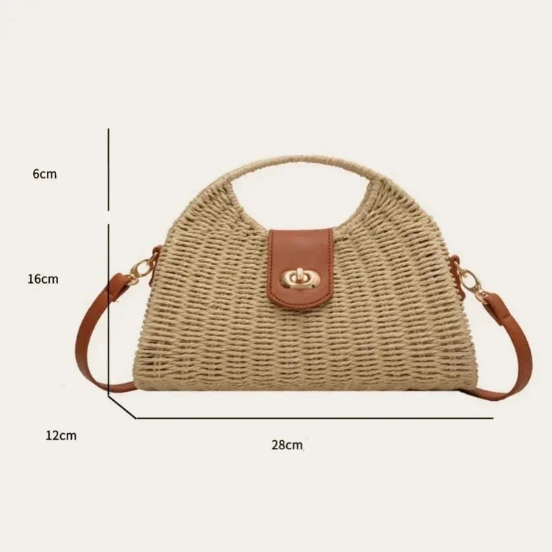 Sac en paille chic au style estival