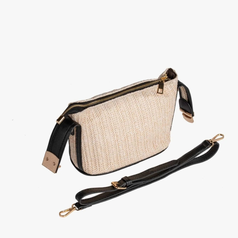 Sac en paille de petit format à main