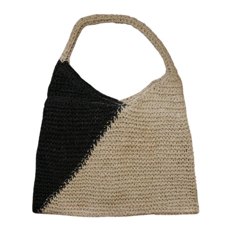 Sac en paille de style décontracté