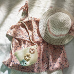 Sac en paille destiné aux petites filles