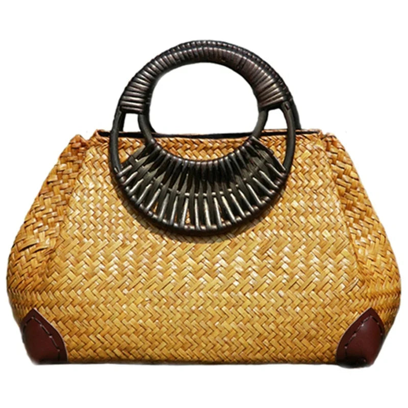 Sac en paille élégant et raffiné
