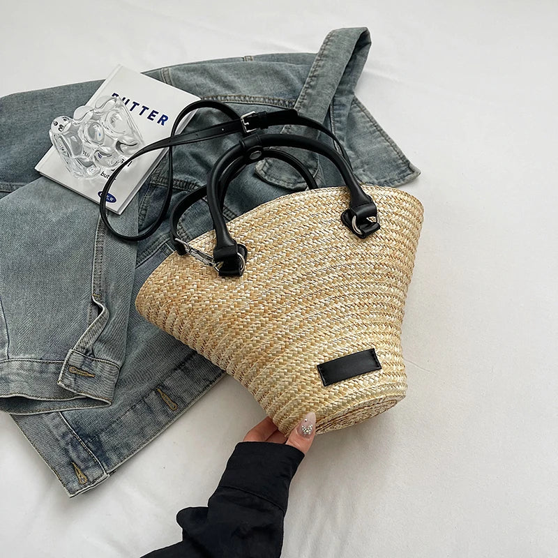 Sac en paille esprit été