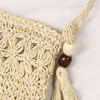 Sac en paille format pochette femme