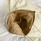 Sac en paille format tote