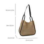 Sac en paille style fourre-tout
