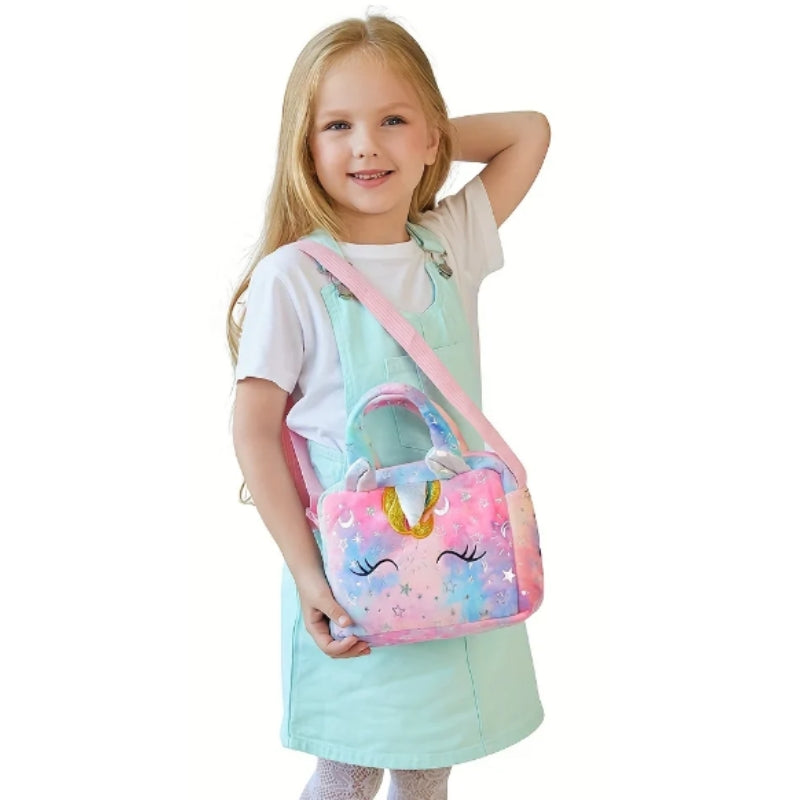 Sac en peluche licorne pour fille