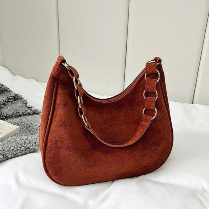 Sac en simili élégant avec bandoulière pour femme