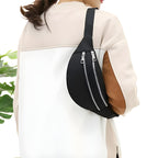 Sac en tissu forme banane pour femme