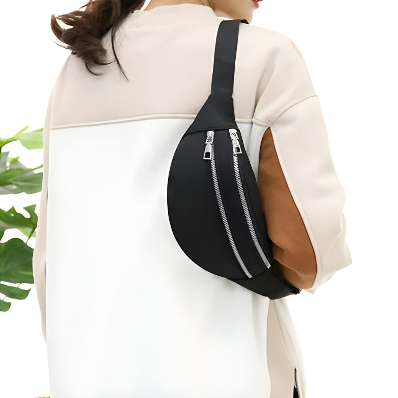 Sac en tissu forme banane pour femme