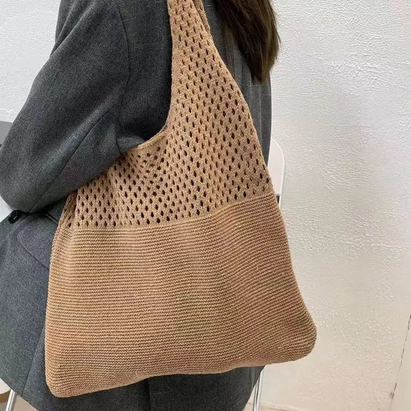 Sac en tissu spacieux à main de style bohème chic