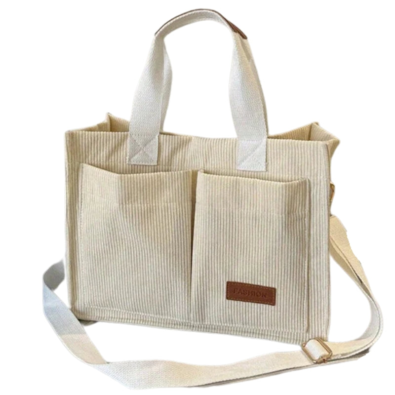 Sac en tissu velours côtelé