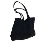 Sac en velours côtelé façon tote