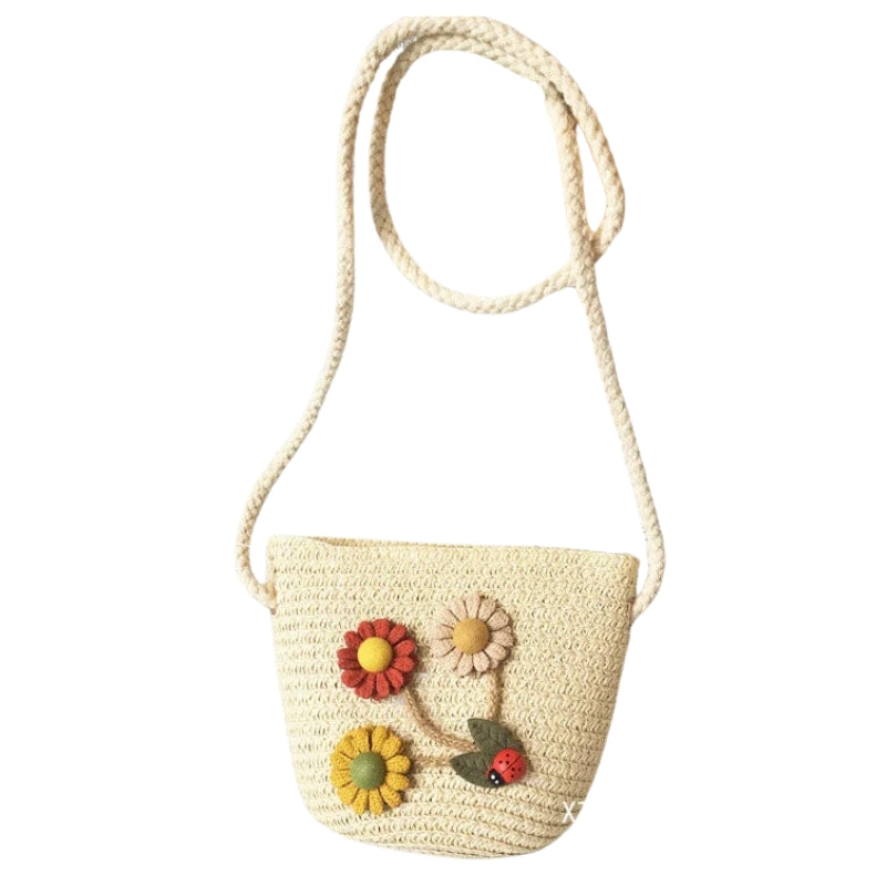 Sac enfant en paille pour fille
