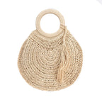 Sac estival rond en paille
