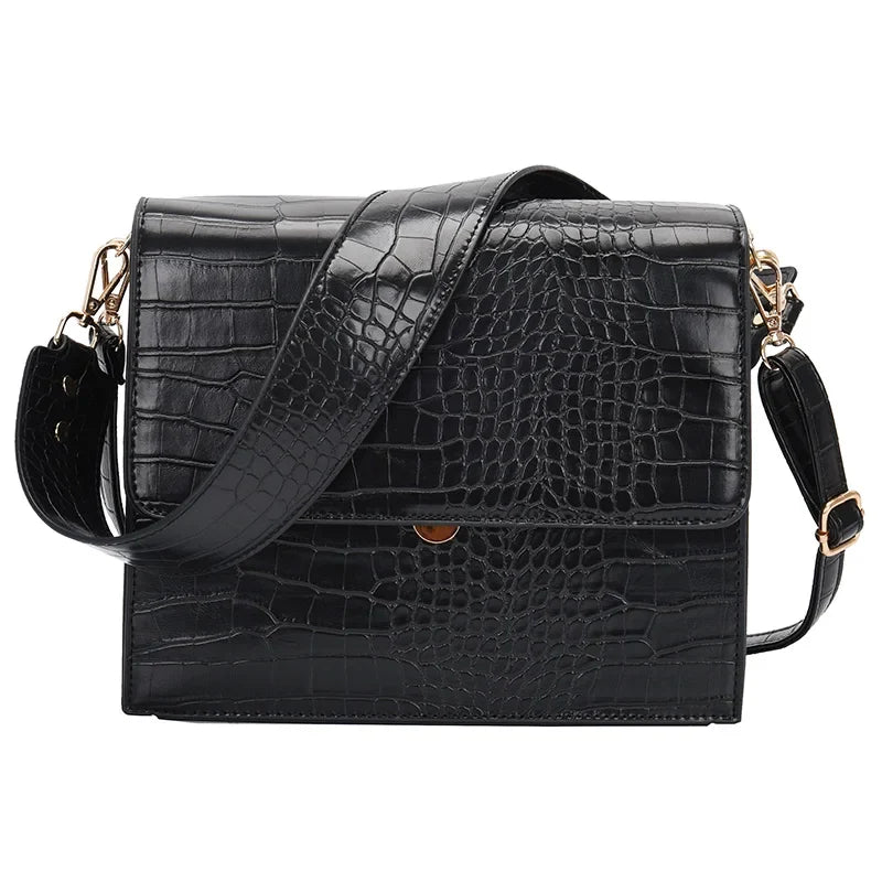 Sac façon croco à bandoulière