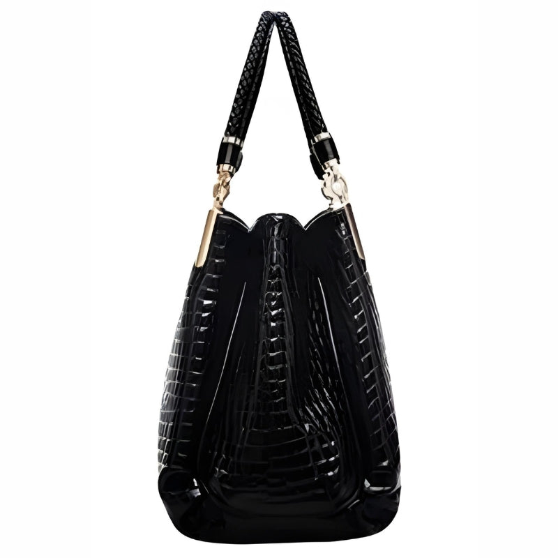 Sac façon croco noir