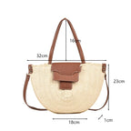 Sac façon panier demi-lune