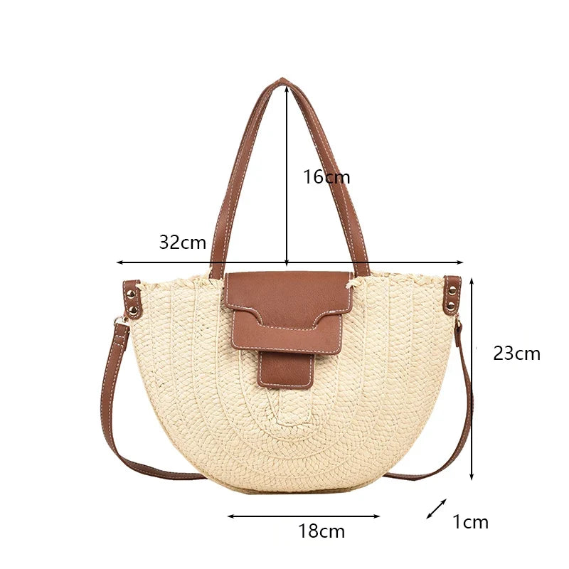 Sac façon panier demi-lune