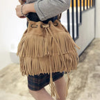 Sac féminin à franges