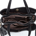 Sac féminin à main en cuir avec bandoulière