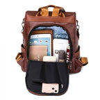 Sac féminin chic marron porté main ou dos