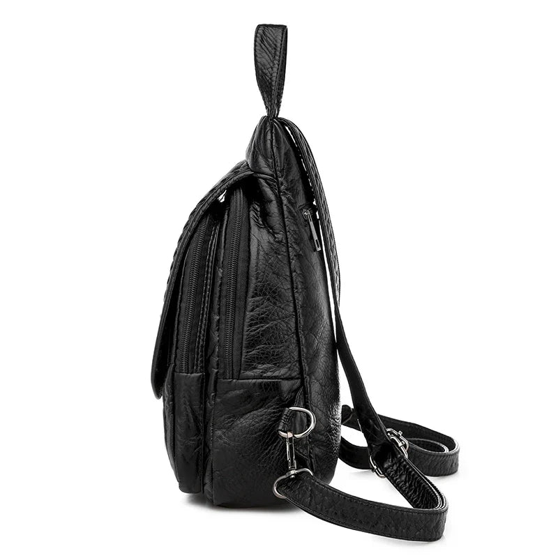 Sac féminin compact noir à porter main ou dos