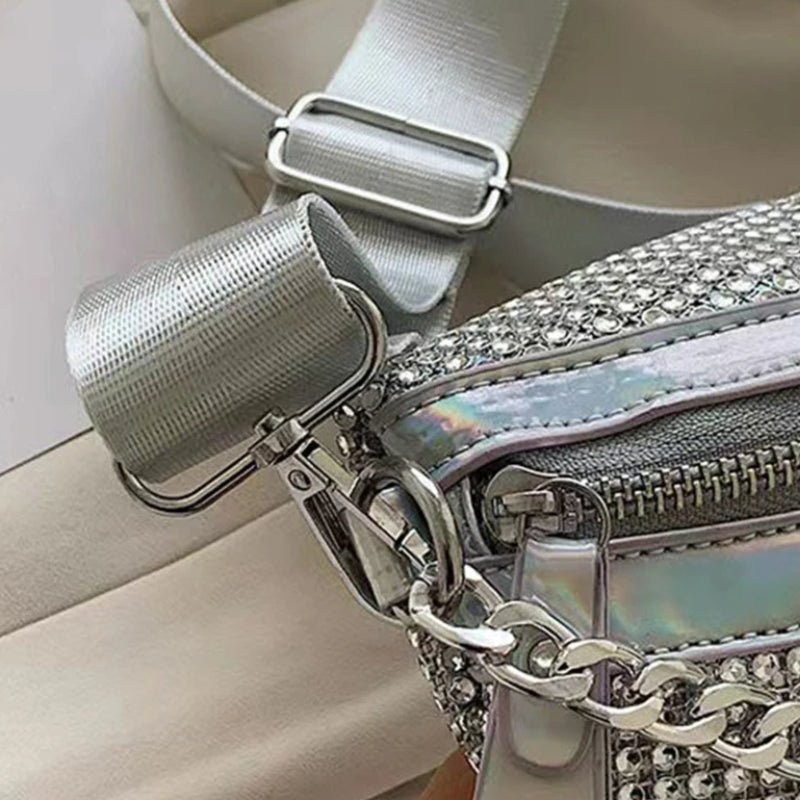 Sac féminin de taille orné de paillettes