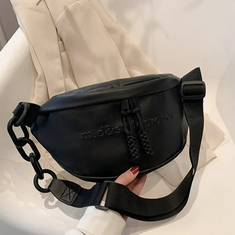 Sac féminin en PU format banane tendance