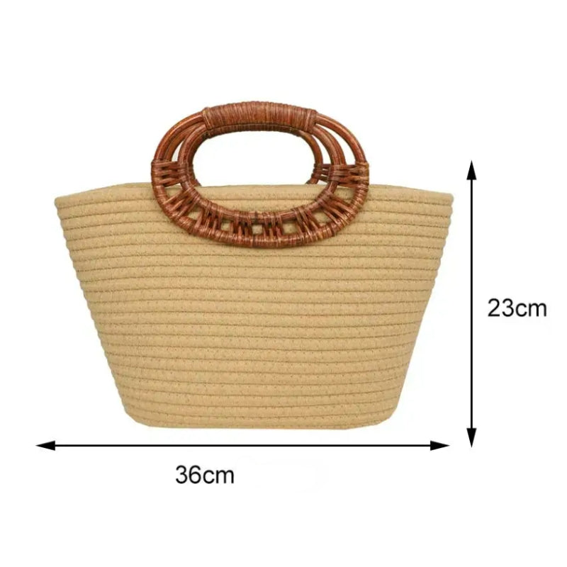 Sac féminin en rotin