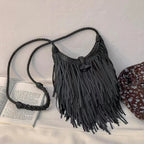 Sac féminin frangé à porter en bandoulière