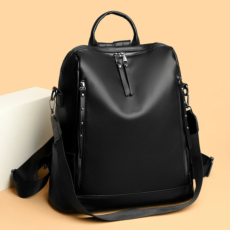 Sac féminin luxueux et souple à porter main ou dos