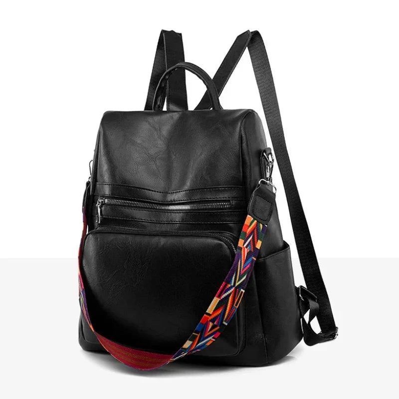 Sac féminin multipoches design porté main ou dos
