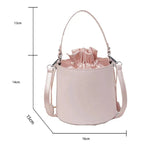Sac féminin tendance en forme de seau rose