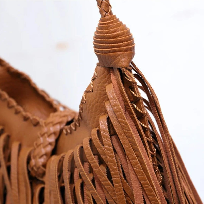 Sac femme à franges en bandoulière