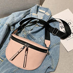 Sac femme au format banane effet crocodile