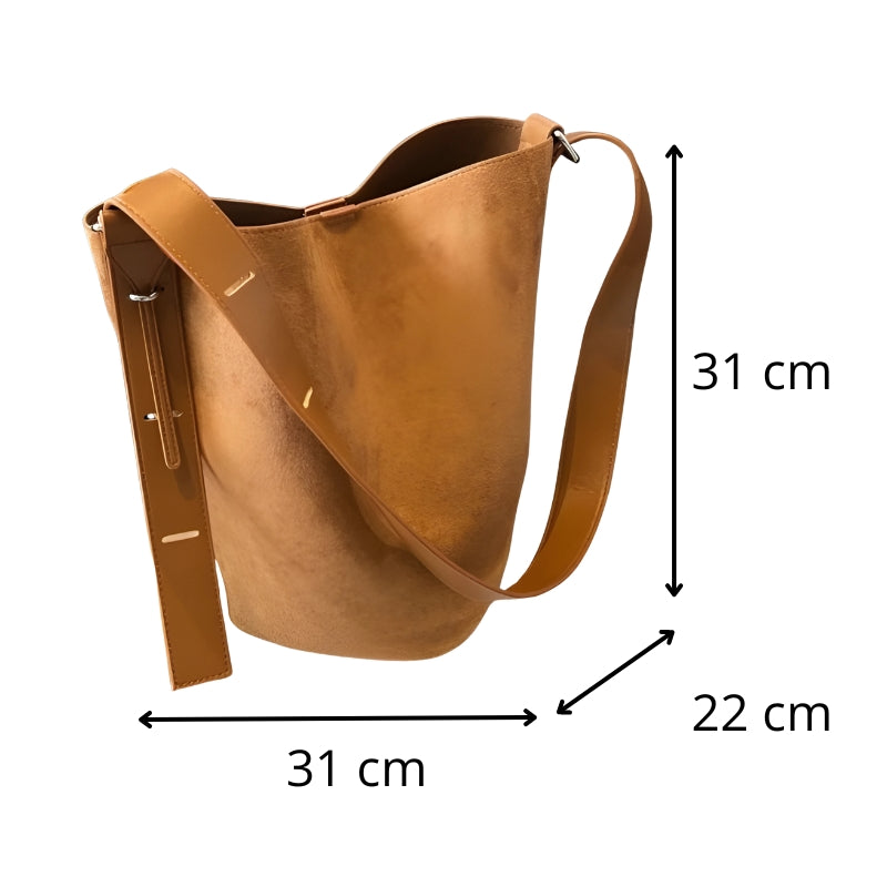 Sac femme bandoulière format seau