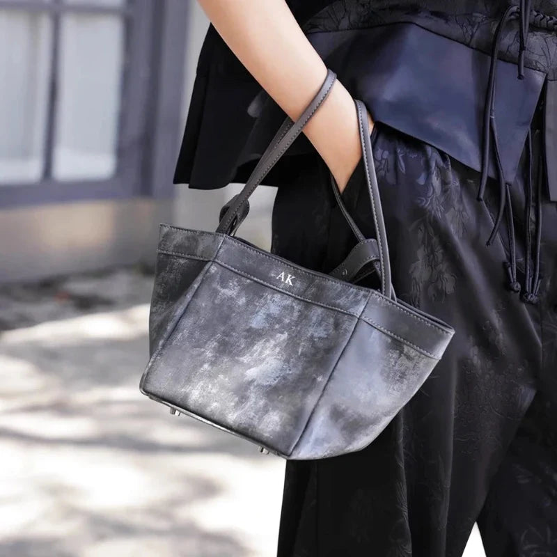 Sac femme carré forme seau