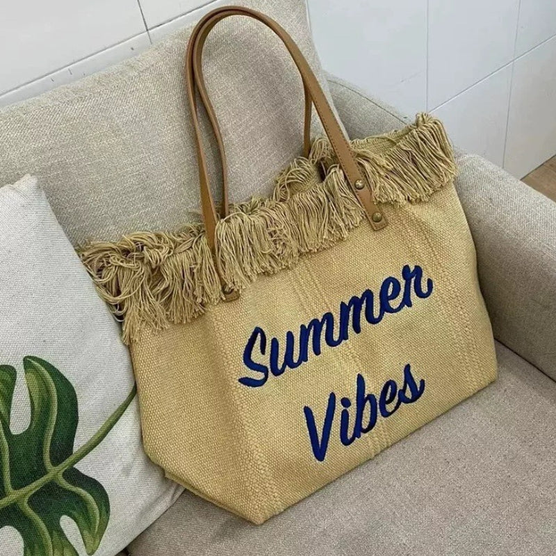 Sac femme de plage au style chic