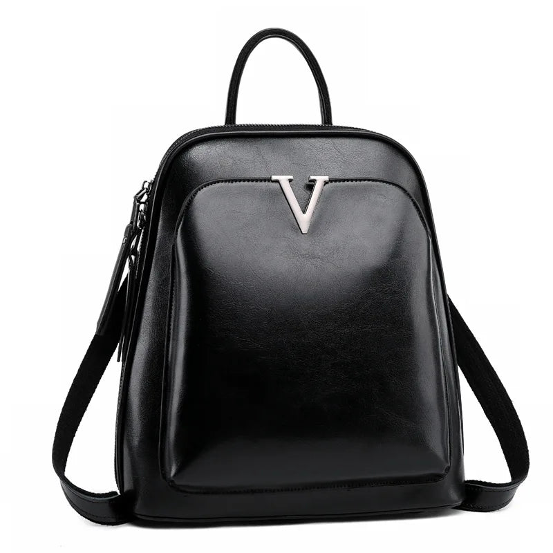 Sac femme en cuir à main et dos