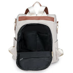 Sac femme en nylon blanc pour main et dos